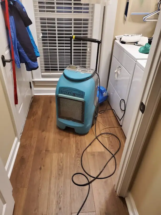 Commercial dehumidifier deployed for Flood Damage Cleanup in Channelview